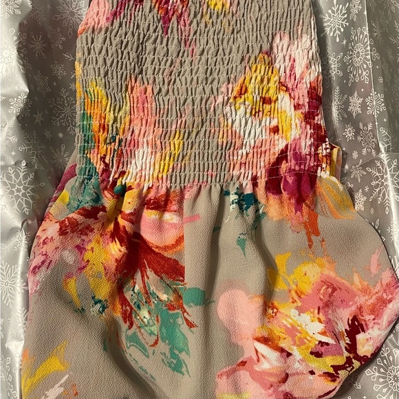 Emma & Michele Pink Sundress with Ruffled Flutter Sleeves - Picture 7 of 7